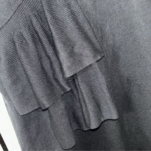 Chelsea28 Gray Crop Open Front Wool Blend Jacket (Size Large) - Picture 6 of 7